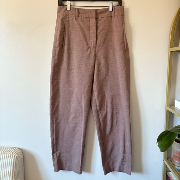 Aritzia Wilfred Red, White & Brown Trousers – Size 10 - Picture 2 of 10